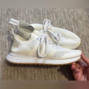 Adidas White Knit Sneakers